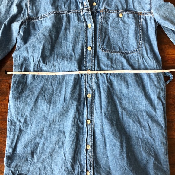 Topshop Denim Belted Jacket Dress - Picture 10 of 11